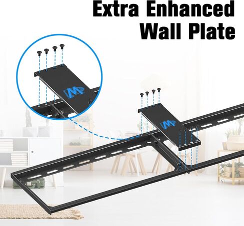 Mounting Dream Fixed TV Wall Mount, Low Profile Wall Mount TV Bracket for Most 42-90 Inch TVs, Flush TV Mount for Space Saving, Fits 16", 18‘', 24", 32" Studs, Max VESA 800x400mm and 132lbs MD2361-32 in Saudi Arabia