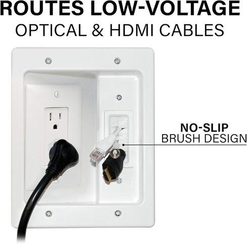 SANUS Ultimate in-Wall Cable Management Kit for Mounted TV & Soundbar - Includes Soundbar & TV Wire Management - Conceals Power, HDMI, Optical, and Low-Voltage Wires Behind Wall Model: WSIWPSB1 in Saudi Arabia