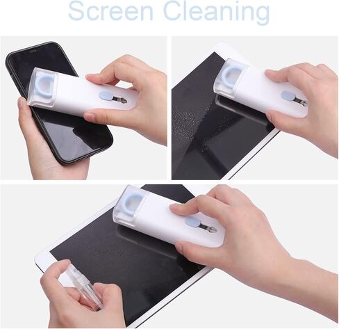 مجموعة التنظيف الإلكترونية 7 في 1 من Doter، مجموعة تنظيف لوحة المفاتيح مع فرشاة، مجموعة تنظيف متعددة الوظائف لأجهزة Airpods pro/الكمبيوتر المحمول/الهاتف/الكمبيوتر/الشاشة (أزرق) in Kuwait