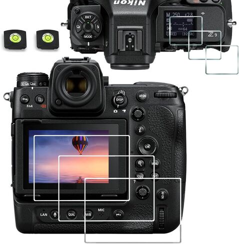 debous LCD +TOP Screen Protector Compatible for Nikon Z9 8 Z 8 9 Camera, Anti-scratch Tempered Glass Hard Protective Film Cover Hot Show Level include(3+3+2pack) in Saudi Arabia
