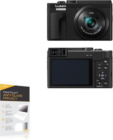 BoxWave Screen Protector Compatible with Panasonic Lumix DC-ZS80 - ClearTouch Crystal (2-Pack), HD Film Skin - Shields from Scratches in Saudi Arabia