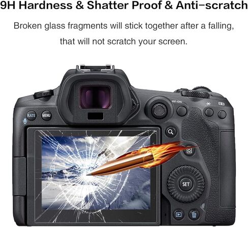 (3 عبوات) واقي شاشة Rieibi لكاميرا Canon PowerShot G9X Mark II G7X Mark II G5X Mark II الرقمية، طبقة من الزجاج المقسى لكاميرا Canon G9XII G7XII G5XII مضادة لبصمات الأصابع ومضادة للخدش in Saudi Arabia