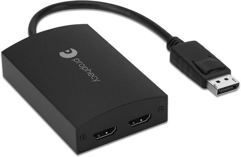 gofanco Prophecy 1x2 DisplayPort 1.2 to 2 Port HDMI Multi Monitor Adapter – DP to Dual HDMI MST Hub w. Extended Display Mode, 4K @30Hz, for Windows PCs, Not Mac OS Compatible, TAA Compliant in Saudi Arabia