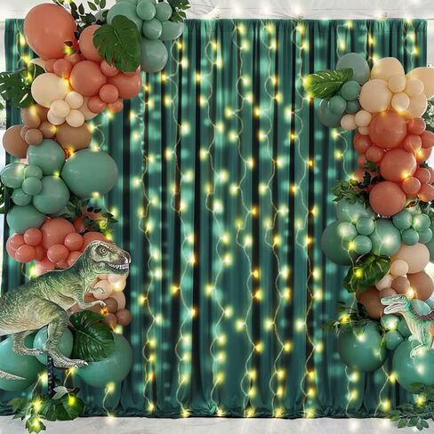 50ft x 10ft Ivory Backdrop Curtain for Wedding Ivory Wrinkle Free Backdrop Drapes Panels for Parties Baby Shower Bridal Shower Birthday Photo Photography Polyester Fabric Background Decoration in Saudi Arabia