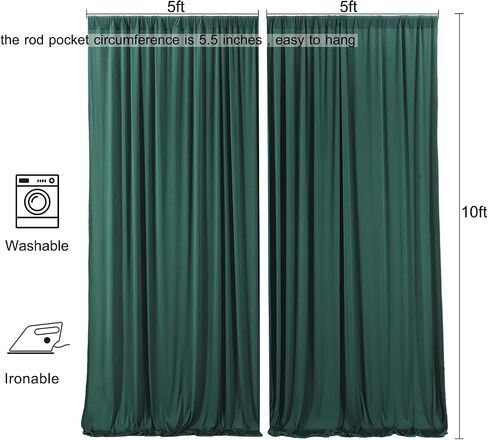 50ft x 10ft Ivory Backdrop Curtain for Wedding Ivory Wrinkle Free Backdrop Drapes Panels for Parties Baby Shower Bridal Shower Birthday Photo Photography Polyester Fabric Background Decoration in Saudi Arabia
