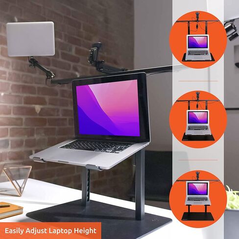 Altwork TruVue Webcam Lighting & Center Screen Webcam Mount with Desk Stand|LED Video Conferencing Lighting Adjustable Brightness, Color Temperature|for iMacs & Other Monitors Without VESA in Saudi Arabia