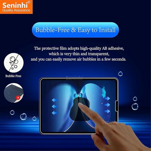 seninhi [2+2 حزمة] لجهاز iPad Pro 11 بوصة 2022/2021/2020 (الجيل الرابع/الثالث/الثاني) واقي شاشة 2 حزمة + واقي عدسة الكاميرا 2 حزمة، واقي شاشة من الزجاج المقسى [مع إطار سهل التركيب] [صلابة 9H] [مضاد لـ خدش] [خالٍ من الفقاعات] - شفاف in Kuwait