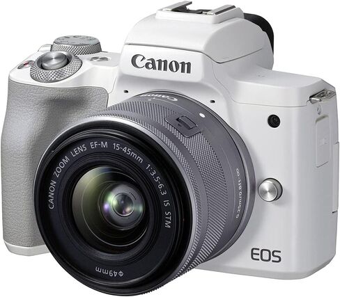 Canon EOS M50 Mark II (أبيض) الهيكل فقط (متجدد) in Kuwait