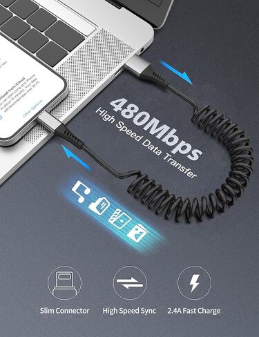 كابل شحن iPhone قصير 6 بوصات، 0.5 قدم 3 حزم USB A إلى سلك Lightning لمحطات الشحن السريع، [معتمد من MFi] شاحن Apple صغير مجدول لهاتف iPhone 14 13 12 11 Pro Max XR XS 8 SE وiPad Air Mini in Kuwait