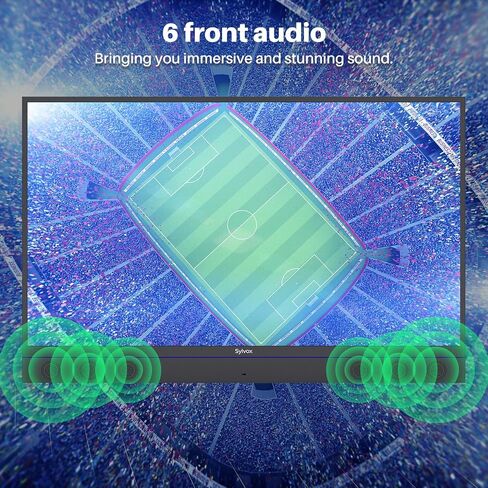 SYLVOX 55 Inch Outdoor TV 4K UHD Smart TV 6 Front Speakers 1000NIT High Bright Waterproof Android HDR TV Garden Series 2023, Gray in Saudi Arabia
