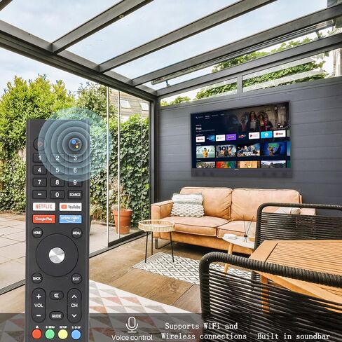 SYLVOX 55 Inch Outdoor TV 4K UHD Smart TV 6 Front Speakers 1000NIT High Bright Waterproof Android HDR TV Garden Series 2023, Gray in Saudi Arabia