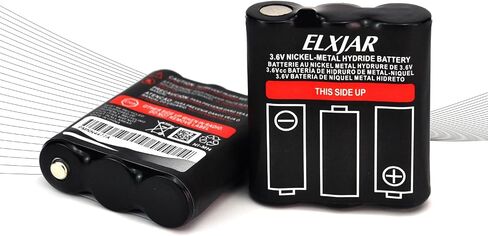 (2-Pack) 3.6V 800mAh PMNN4477AR Ni-MH Battery Pack Replacement for Motorola PMNN4477A Two-way radio battery, Compatible with Motorola T200 T400 T500 T800 T600 T62 T82 T92 series walkie-talkies in Saudi Arabia