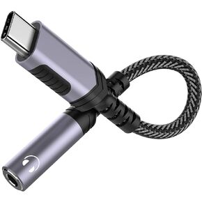 محول صوت USB C الى 3.5 ملم، محول سماعة راس من النوع C الى 3.5 ملم لجالكسي S21 S22 S23 الترا USB-C الى Aux دونجل سماعات اذن لايباد 10 ايفون 15 برو ماكس سامسونج S20 FE جوجل بكسل 7 7A 6 6A
