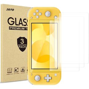 [3 حزم] حامي الشاشة سويتش لايت، واقي شاشة من الزجاج المقوى جوتو، واقي شاشة زجاجي حقيقي بحافة مستديرة لجهاز نينتندو سويتش لايت 2019 in Kuwait