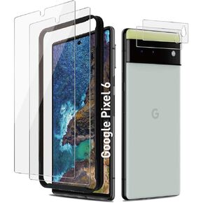 AACL Pixel 8 Pro Screen Protector Tempered Glass with Camera Lens Protector for Google Pixel 8 Pro Screen Protector，6.7 Inch [Fingerprint Unlock][Anti-Scratch] [9H] [3 +2 Pack ] in Kuwait