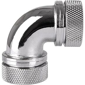 Thermaltake Pacific DIY LCS Chrome G1/4 PETG 16mm (5/8") OD Tube 90 Degree Dual Compression Fitting Cooling - CL-W099-CA00SL-A in Saudi Arabia