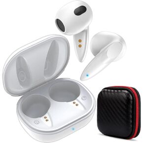 Wireless Earbuds Bluetooth Headphone for iPhone 15 14 Pro Max 13 12 11 XR XS, Bluetooth 5.1 Touch Control Lightweight Stereo Headphones Built-in Mic USB C Earphone for Sumsung Galaxy S23 S22 S21 White