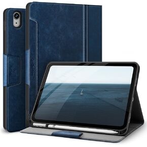 حافظة Antbox iPad الجيل العاشر مقاس 10.9 بوصة 2022 مع حامل أقلام Apple المدمج ووظيفة النوم/الاستيقاظ التلقائي وغطاء ذكي من جلد البولي يوريثان لجهاز iPad الجيل العاشر (10.9 بوصة) (أحمر)