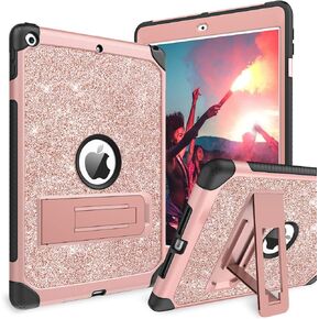 حافظة BENTOBEN لجهاز iPad 9th / 8th/ 7th Generation 10.2 ( 2021/2020/2019) غطاء حماية لوحي لامع مضاد للصدمات من 3 طبقات، ذهبي وردي in Kuwait