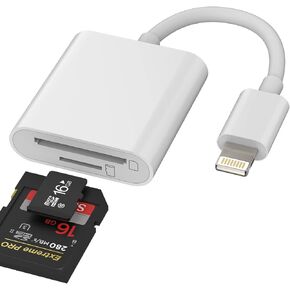 قارئ بطاقة ذاكرة مايكرو اس دي لآيفون آيباد ميموري لايتنينغ إلى كاميرا Microsd TF محول 13 12 11 برو ماكس X XS Xr 8 7 6 بلس 6s Se Air Mini ملحقات ابل MFI المعتمدة الهاتف محول كاميرا in Kuwait