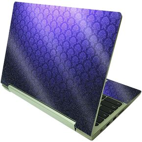 MightySkins Glossy Glitter Skin Compatible with Lenovo IdeaPad Flex 3 Chromebook 2-in-1 11.6" (2021) - Antique Purple | Protective, Durable High-Gloss Glitter Finish | Easy to Apply | Made in The USA in Kuwait