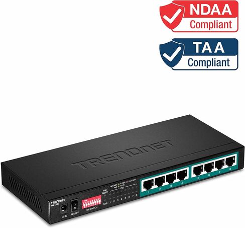 TRENDnet 8-Port Gigabit Long Range Poe+ Switch, TPE-LG80 in Kuwait