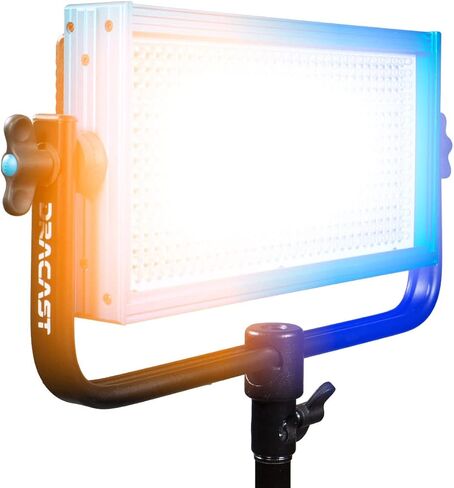 Dracast Pro Series LED500 - Bi-Color 3200K - 5600K LED Video Light | Dimmable 0% - 100% | CRI & TLCI 96+ | V-Mount Battery Plate | Anodized Aluminum Metal Build | Mounting Yoke for 5/8" Baby Pin Inc in Saudi Arabia