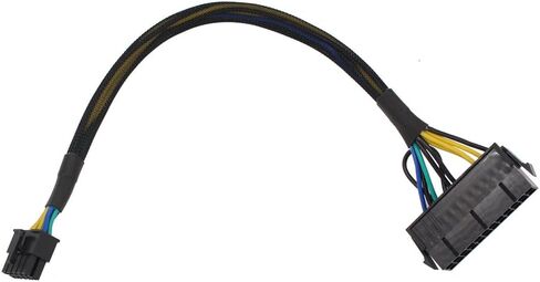 24 Pin to 10 Pin ATX PSU Main Power Supply Adapter Braided Sleeved Cable for IBM/Lenovo PCs Motherboard and Servers 12-inch (30cm) in Saudi Arabia