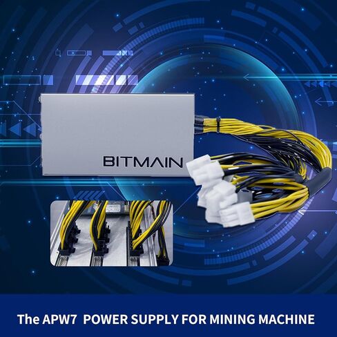 مزود طاقة اسيك مينر ايه بي دبليو 7 من لوكبيت كريبتو 1800 واط 110 فولت 220 فولت 6 دبابيس موصل تعدين وحدة امداد الطاقة لانتمينر بيتمين بيتكوين مينر in Kuwait