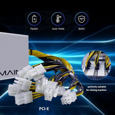 مزود طاقة اسيك مينر ايه بي دبليو 7 من لوكبيت كريبتو 1800 واط 110 فولت 220 فولت 6 دبابيس موصل تعدين وحدة امداد الطاقة لانتمينر بيتمين بيتكوين مينر in Kuwait