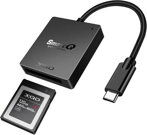 SmartQ C501C XQD Card Reader, Sony XQD Reader Compatible with Sony G/M Series USB Mark XQD Card, Lexar 2933x/1400x USB Mark XQD Card for Windows/Mac OS. USB 3.0 XQD Memory Card Reader (USB C) in Kuwait