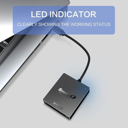 SmartQ C501C XQD Card Reader, Sony XQD Reader Compatible with Sony G/M Series USB Mark XQD Card, Lexar 2933x/1400x USB Mark XQD Card for Windows/Mac OS. USB 3.0 XQD Memory Card Reader (USB C) in Kuwait