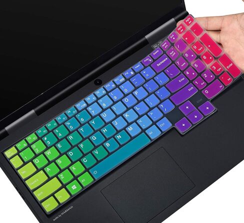 غطاء لوحة المفاتيح لجهاز Lenovo Legion 5 5i Pro/Legion 5 5i 5p 5pi 7i 15.6" 17.3" كمبيوتر محمول للألعاب/Legion Slim 7 7i 15.6 / Legion 7 16" / IdeaPad Gaming 3 3i 15.6، واقي لوحة المفاتيح Legion 7، أسود in Kuwait