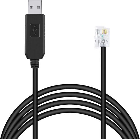 Suamdoen Meade Autostar كابل التحكم في التلسكوب FTDI USB إلى RJ12 6P6C كابل وحدة التحكم التسلسلية لـ Meade LX200 (300 سم، Meade LX200) in Kuwait