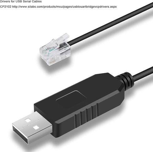 Suamdoen Meade Autostar كابل التحكم في التلسكوب FTDI USB إلى RJ12 6P6C كابل وحدة التحكم التسلسلية لـ Meade LX200 (300 سم، Meade LX200) in Kuwait