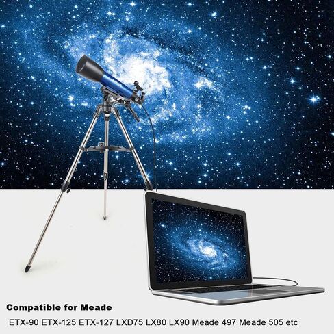Suamdoen Meade Autostar كابل التحكم في التلسكوب FTDI USB إلى RJ12 6P6C كابل وحدة التحكم التسلسلية لـ Meade LX200 (300 سم، Meade LX200) in Kuwait
