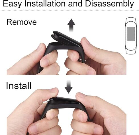 EasyULT 3 x Soft Silicone Replacement Bracelet for Xiaomi Mi Band 5 / Xiaomi Mi Band 6 in Kuwait