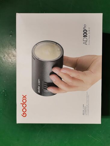Godox AD100 Pro AD100Pro Round Head Flash, 2.4G TTL Speedlite 100Ws Pocket Flash Strobe 1/8000s HSS Monolight with 2600mAh Lithium Battery 1.8W Model Light to Cover 360 Flashes Recycle in 0.01-1.5 Sec in Saudi Arabia