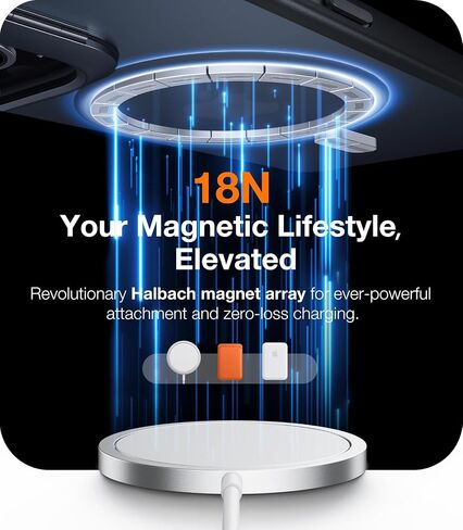 حافظة TORRAS مغناطيسية مقاومة للصدمات لهاتف iPhone 15 Pro Max، [تم اختبار السقوط من الدرجة العسكرية] [مناسبة لـ MagSafe] [حماية مطورة للكاميرا] حافظة متينة رفيعة لهاتف iPhone 15 ProMax مع حامل أسود بلوري in Saudi Arabia