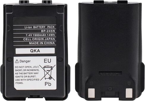 BP-245N 7.4V 1900mAh Li-Ion Battery for Icom IC-M71 IC-M72 IC-M73 Series Marine VHF Two Way radios Replacement Battery BP-245H BP-245 in Saudi Arabia