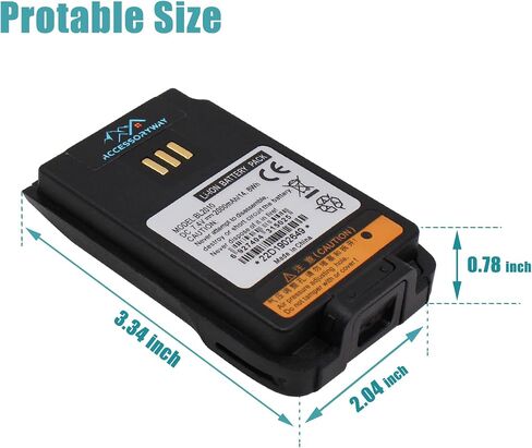 Accessoryway Replacement Hytera PD402i PD412i PD482i PD502i PD562i PD602i Two Way Radio 2000mAh Li-Ion rechargaeble Battery BL2010 BL1504 BL1502 Battery in Saudi Arabia