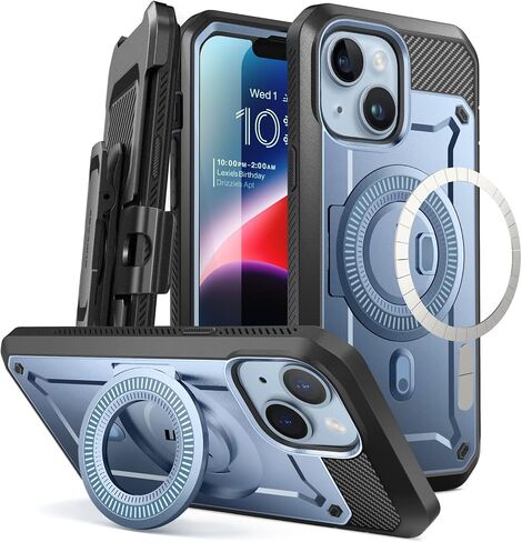 SUPCASE for iPhone 14 Plus Case with Screen Protector, Black in Kuwait