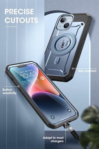 SUPCASE for iPhone 14 Plus Case with Screen Protector, Black in Kuwait