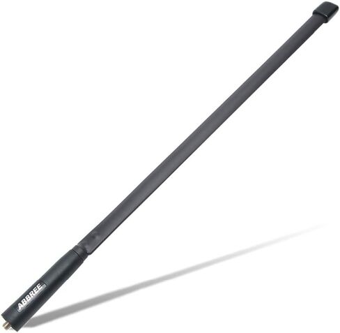 ABBREE 144/222/435Mhz 18.8-inch SMA-Female Tactical Antenna for Baofeng BF-R3 UV-82T Baofeng x Radioddity UV-5RX3 UV-82X3 BTECH UV-5X3 Abbree AR-F3 Tri-Band Two Way Radio in Kuwait