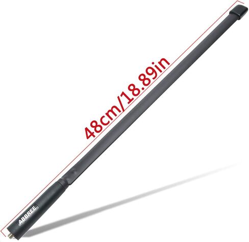 ABBREE 144/222/435Mhz 18.8-inch SMA-Female Tactical Antenna for Baofeng BF-R3 UV-82T Baofeng x Radioddity UV-5RX3 UV-82X3 BTECH UV-5X3 Abbree AR-F3 Tri-Band Two Way Radio in Kuwait
