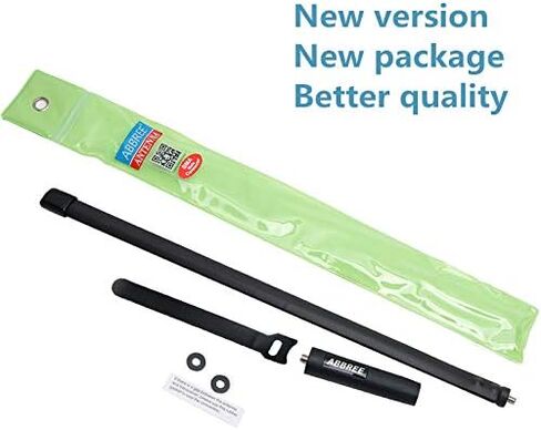 ABBREE 144/222/435Mhz 18.8-inch SMA-Female Tactical Antenna for Baofeng BF-R3 UV-82T Baofeng x Radioddity UV-5RX3 UV-82X3 BTECH UV-5X3 Abbree AR-F3 Tri-Band Two Way Radio in Kuwait