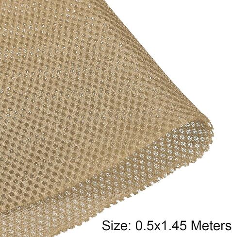 uxcell Light Khaki Speaker Mesh Grill Stereo Fabric Dustproof 0.5x1.45M 20 x 57 inch in Saudi Arabia