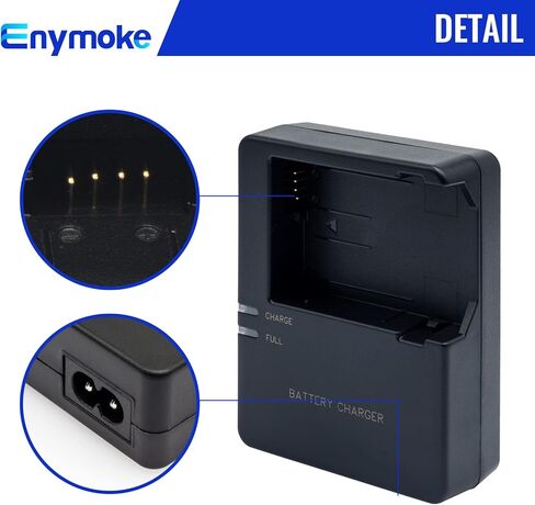 شاحن بطارية LP-E8 السريع لكاميرات Canon: متوافق مع بطارية LC-E8 LP-E8 لكاميرات Canon EOS Rebel T2i T3i T4i T5i (ليس لكاميرات Rebel T2، T3، T4، T5) 550D 600D 650D 700D Kiss X4 X5 X6 X6i X7i SLR in Kuwait