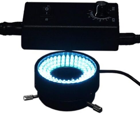 OMAX 96 LED Focused Bright Shadow Less Ring Light with Light Control Box for Stereo Microscopes in Kuwait