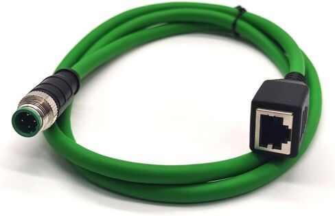 GXMRHWY M12 4-pin D Code Male to RJ45 Female High Flex Cat6 Industrial Ethernet Cable PVC 1Meter in Saudi Arabia